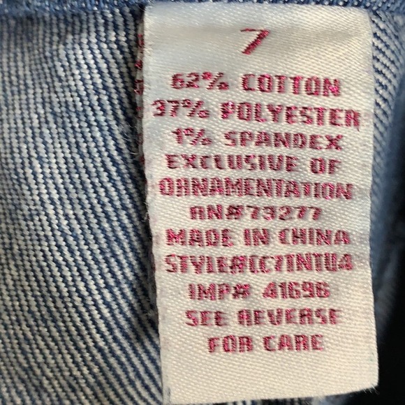 Candies Women's Straight Leg Jeans Sz. 7 (Juniors) - Picture 4 of 6